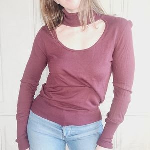 1. State Turtleneck Cut Out Sweater